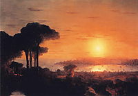 Sunset over the Golden Horn, 1866, aivazovsky