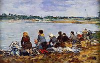 Laundresses on the Banks of the Touques, c.1895, boudin