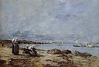 Plougastel, Women Waiting for the Ferry, 1870, boudin