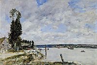 Quillebeuf surroundings, Tray of Mailleraye, 1893, boudin