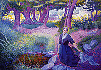 The Washerwoman, 1896, cross