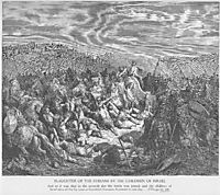 The Israelites Slaughter the Syrians, dore