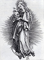 The Virgin On The Crescent, 1499, durer