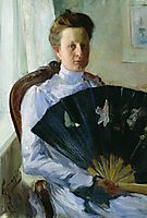 Portrait of A.N. Protasova, 1900, kustodiev