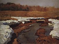 Springtime. The Last Snow., 1895, levitan