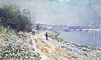 The Tow Path at Argenteuil, Winter, 1875, monet