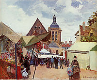 September Fete, Pontoise, 1872, pissarro