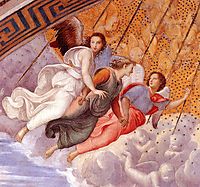 The Saintanza della Segnatura Ceiling, detail_1, 1508-1511, raphael