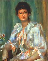 Portrait of a young woman in white, 1901, renoir