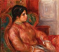 Woman with Green Chair, c.1900, renoir