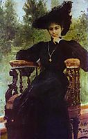 Portrait of Maria Andreeva, 1905, repin