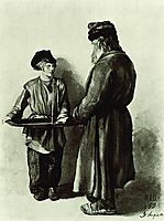 Peasant and peddler, 1855, shishkin