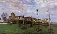 View of Montmartre from the Cite des Fleurs, 1869, sisley