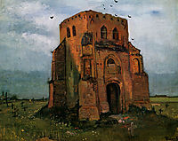 Country Churchyard and Old Church Tower , 1885, vangogh