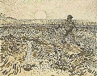 Sower with Setting Sun, 1888, vangogh