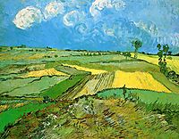 Wheat Fields at Auvers Under Clouded Sky, 1890, vangogh